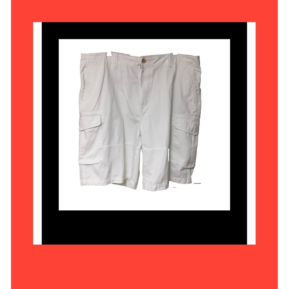 Polo Ralph‎ Lauren White Cargo Shorts Pony Preppy Casual Mens 40 42x10.25 Golf